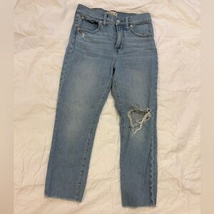 Madewell The Perfect Vintage Distressed Ankle Jeans